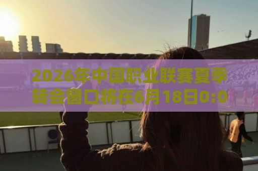 2026年中国职业联赛夏季转会窗口将在6月18日0:00正式开放